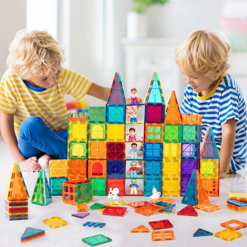 Blocs Magnétiques de Construction – 40PCS Jouet STEM Montessori Enfants
