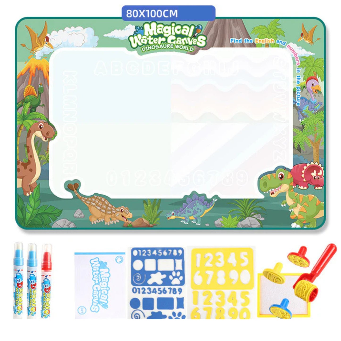 Tapis de Dessin Magique à Eau – Jouet Créatif Sans Désordre pour Enfants 2+ | Couverture Graffiti Réutilisable