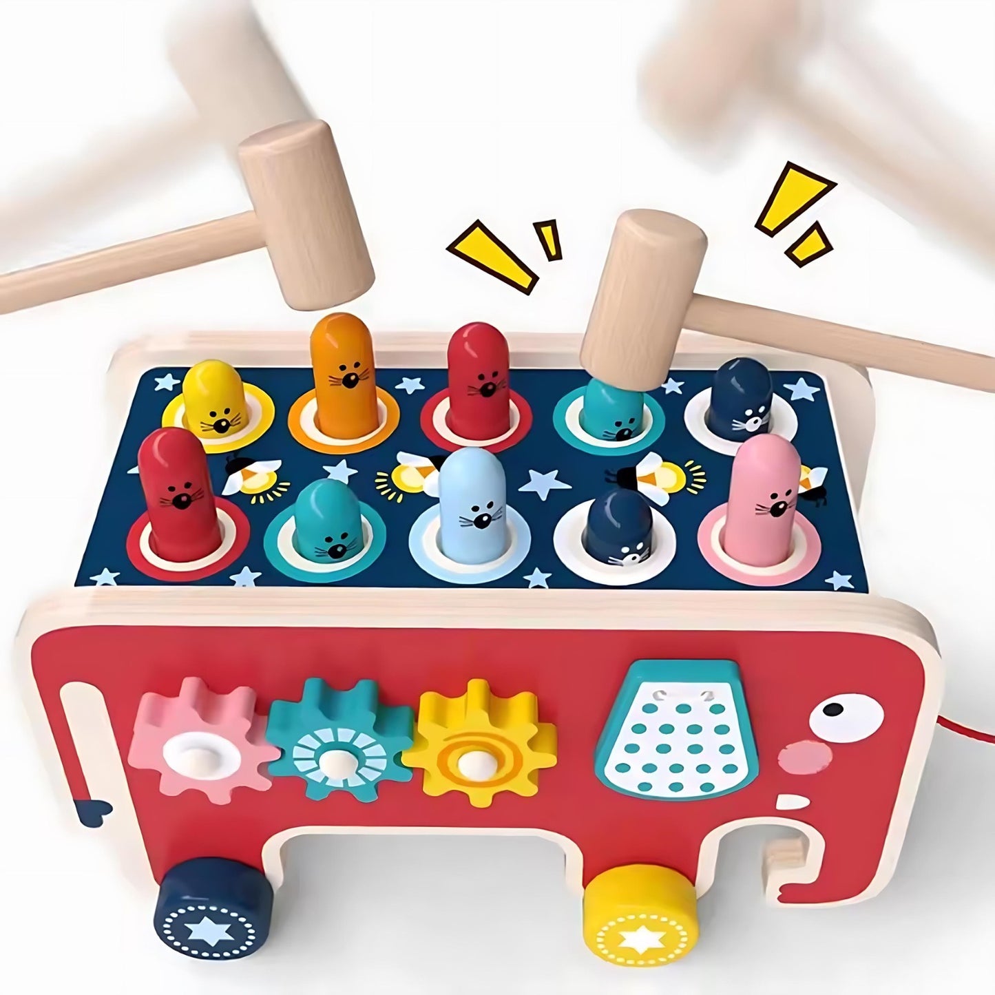 Jeu de Marteau en Bois Montessori – Jouet Éducatif et Amusant pour Enfants