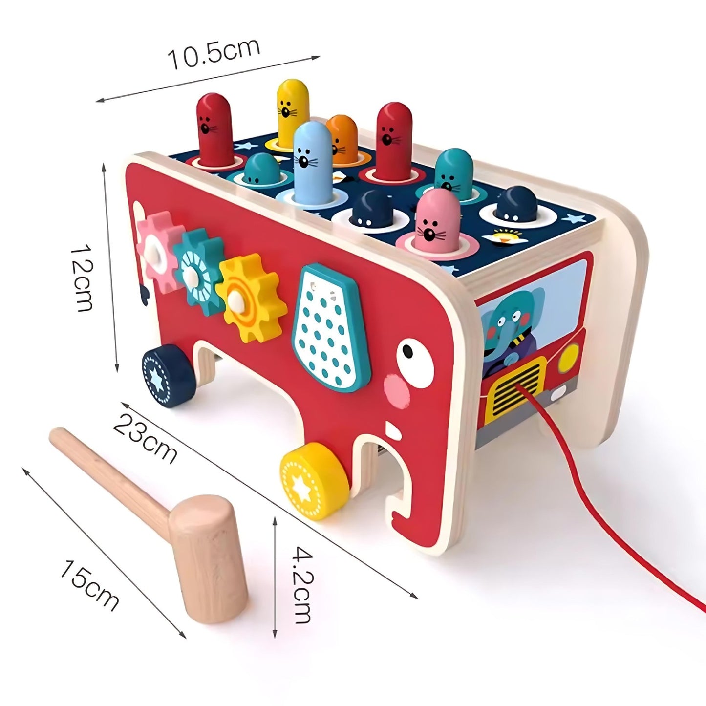 Jeu de Marteau en Bois Montessori – Jouet Éducatif et Amusant pour Enfants
