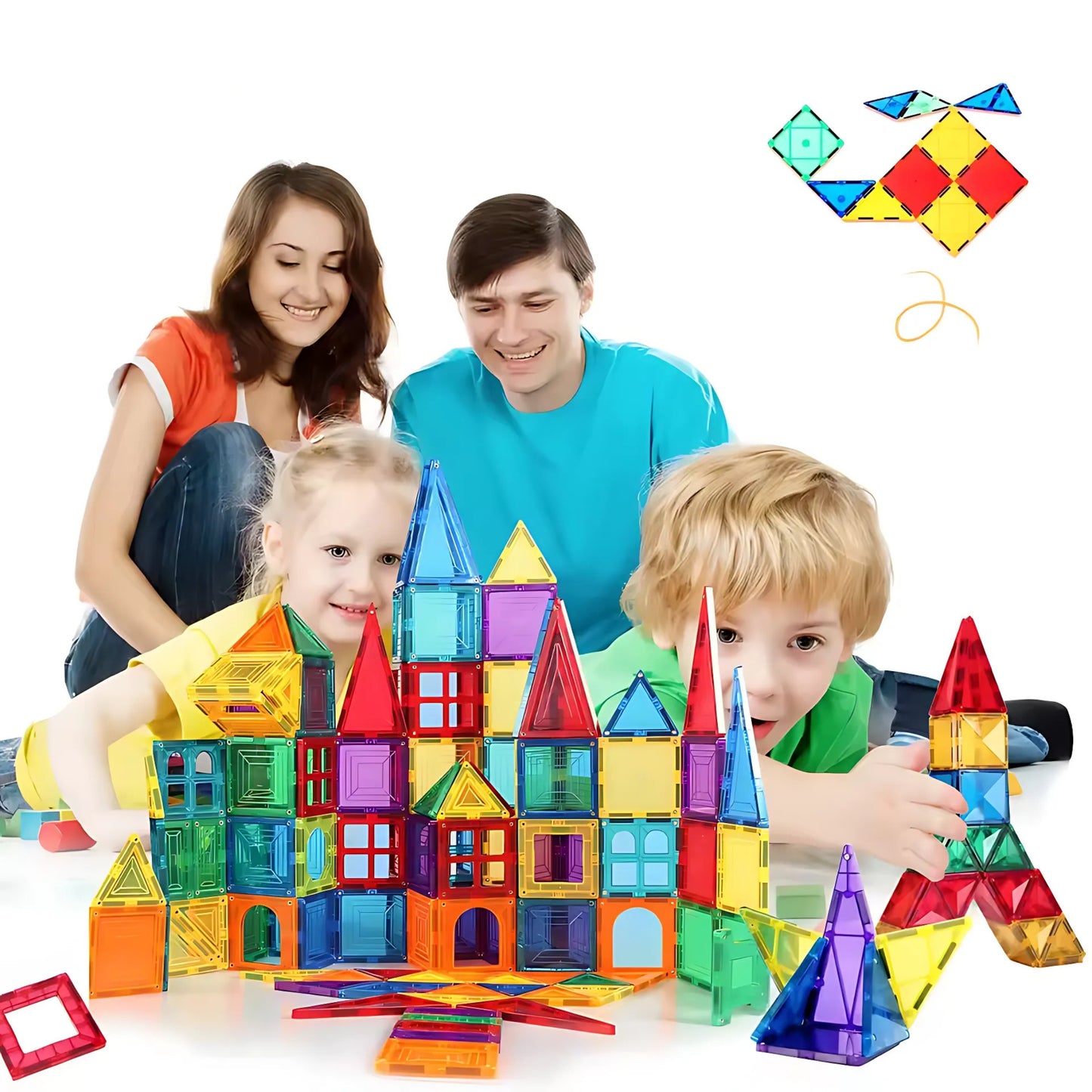 Blocs Magnétiques de Construction – 40PCS Jouet STEM Montessori Enfants