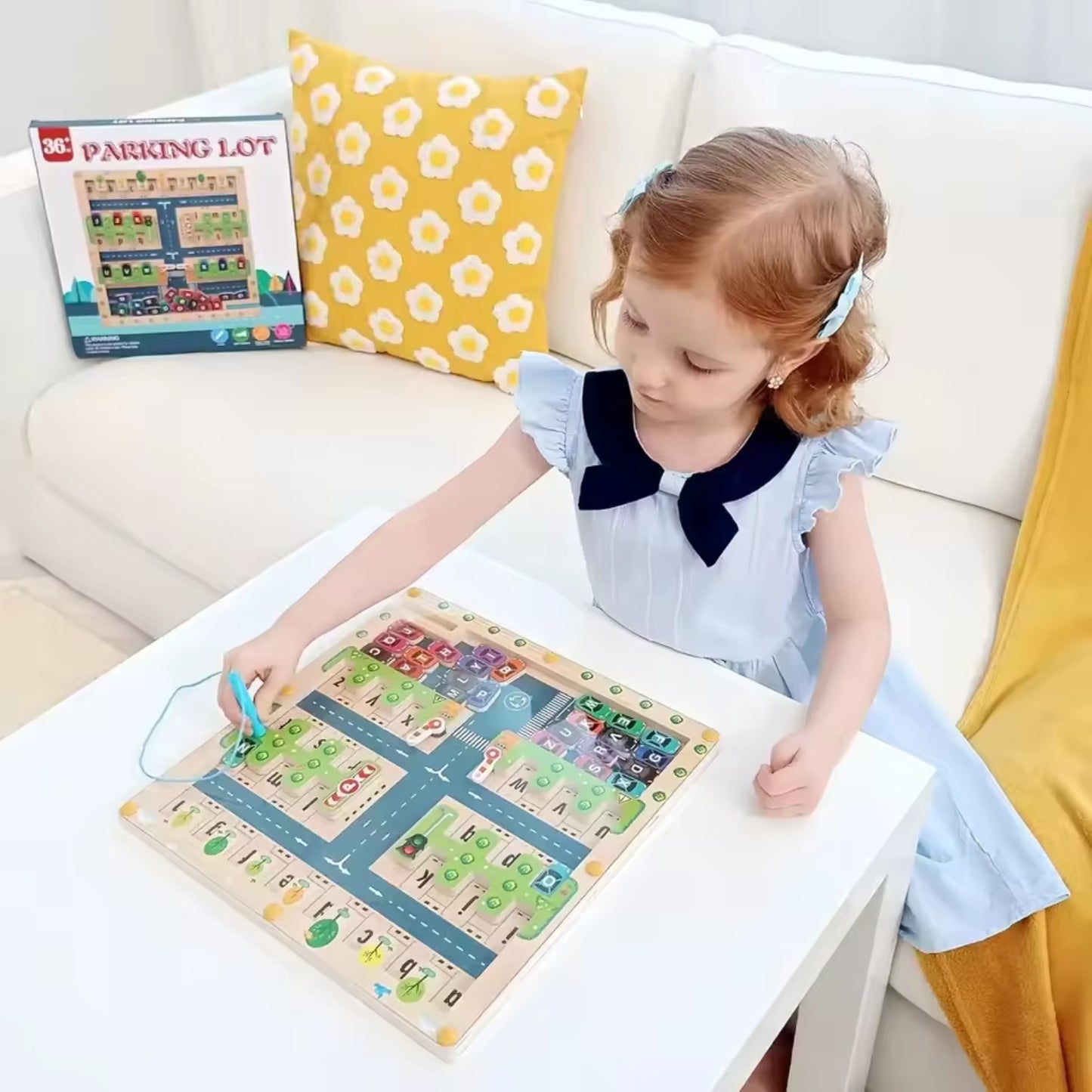 Labyrinthe Alphabet Magnétique – Jouet Montessori Éducatif