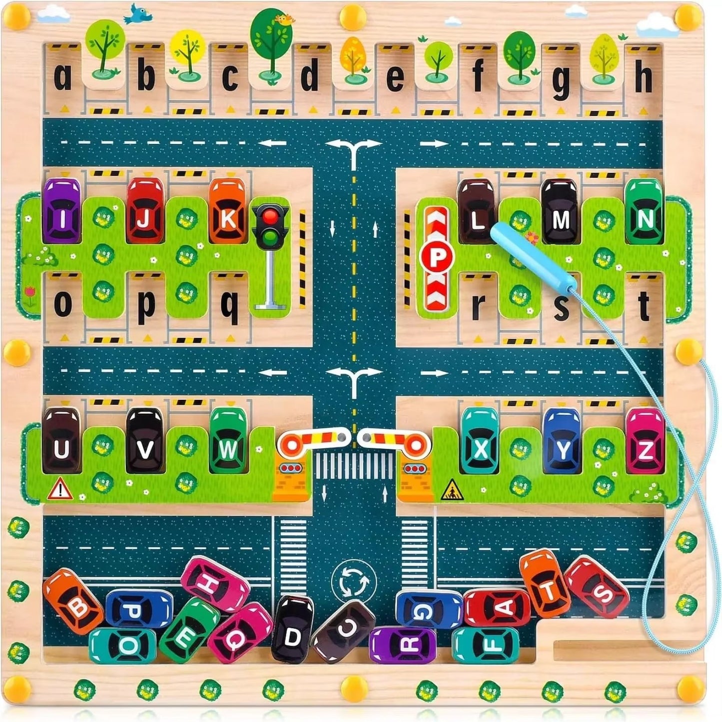 Labyrinthe Alphabet Magnétique – Jouet Montessori Éducatif