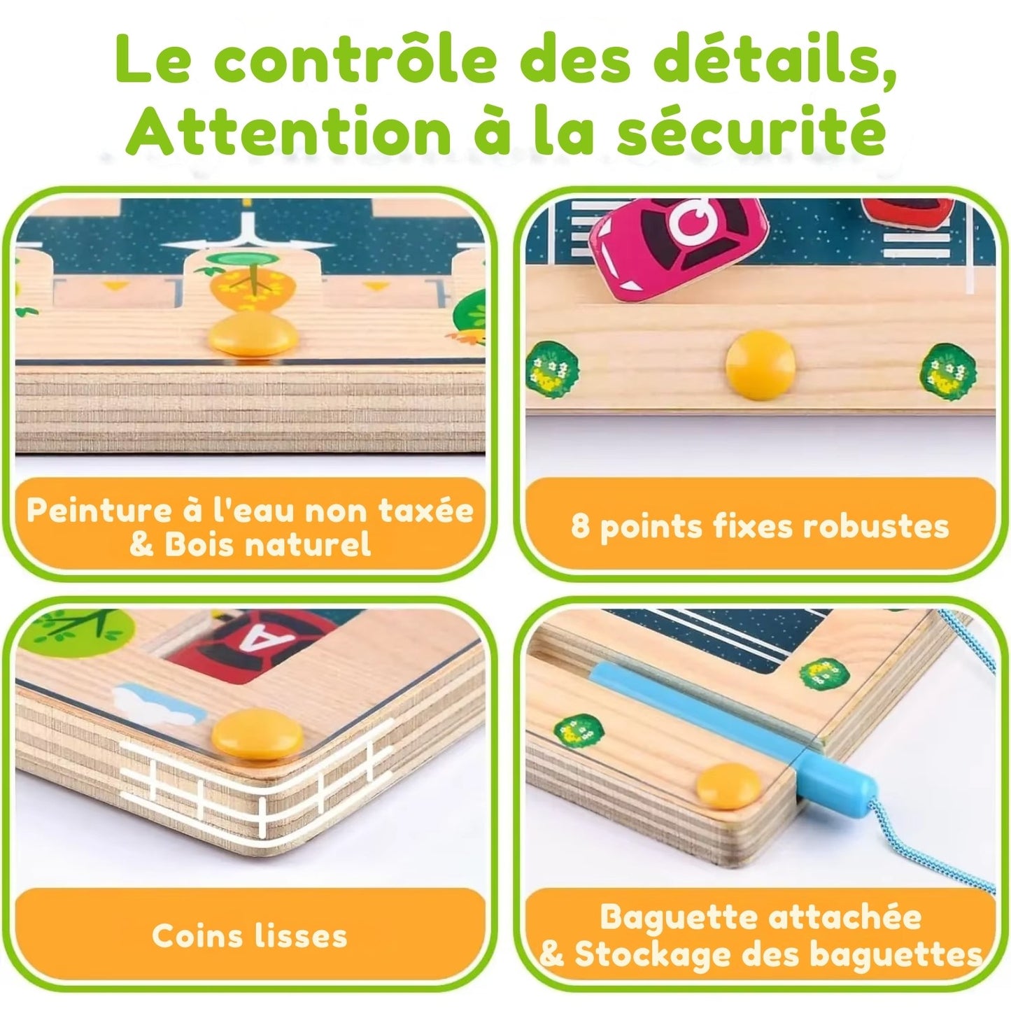 Labyrinthe Alphabet Magnétique – Jouet Montessori Éducatif