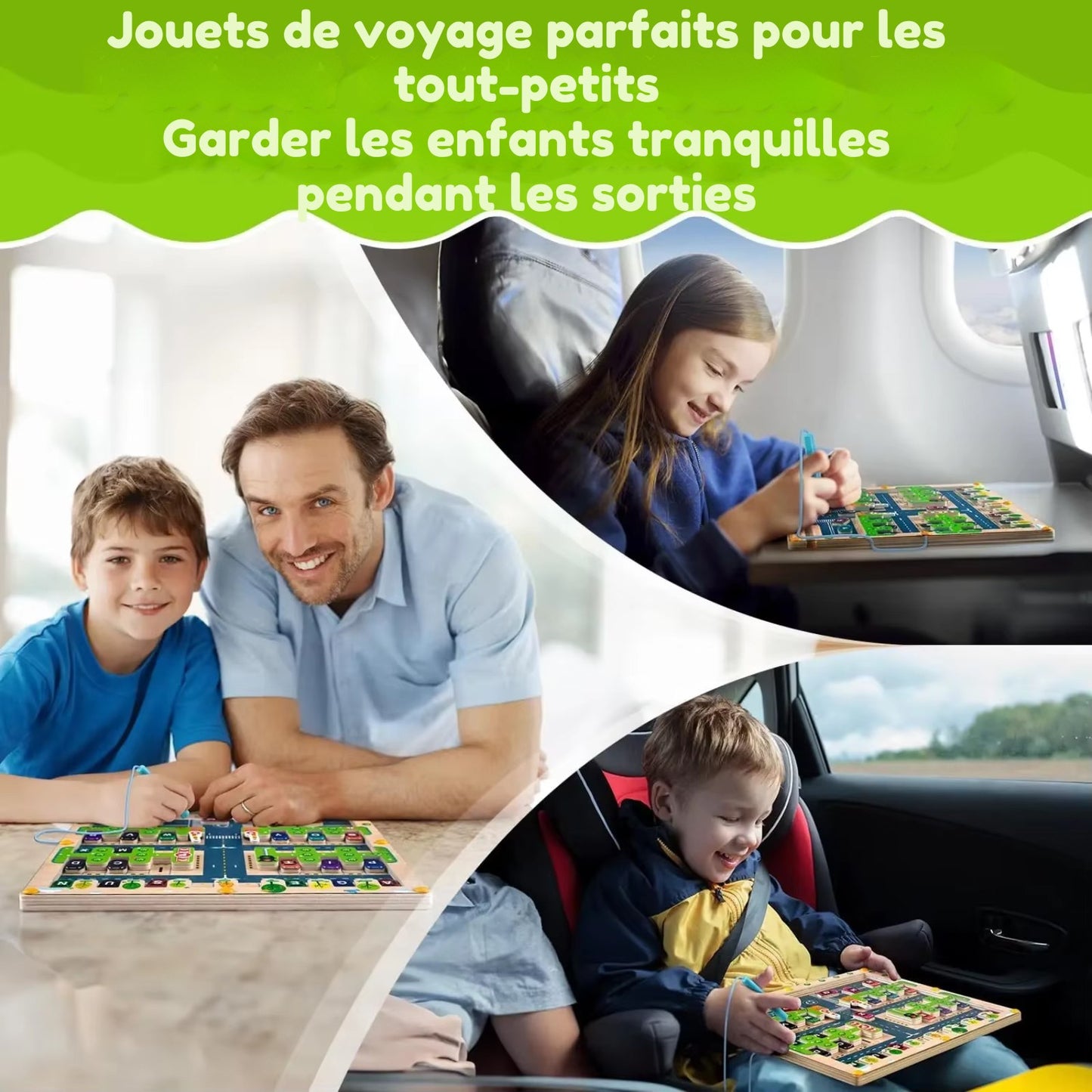 Labyrinthe Alphabet Magnétique – Jouet Montessori Éducatif
