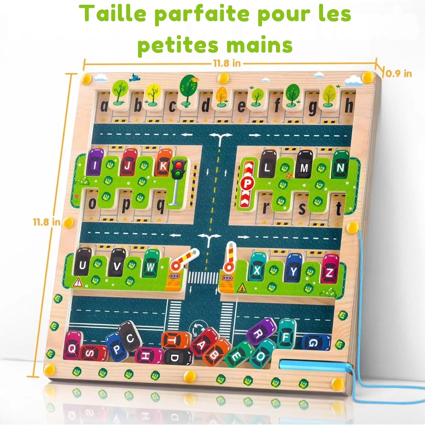 Labyrinthe Alphabet Magnétique – Jouet Montessori Éducatif