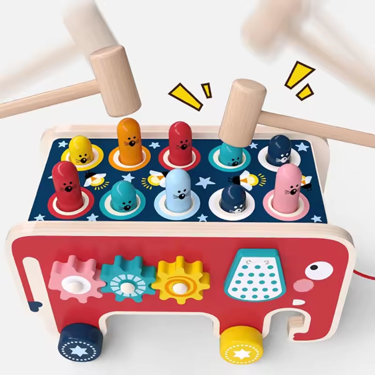 Jeu de Marteau en Bois Montessori – Jouet Éducatif et Amusant pour Enfants