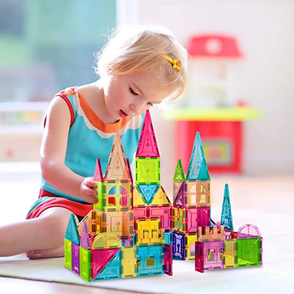 Blocs Magnétiques de Construction – 40PCS Jouet STEM Montessori Enfants