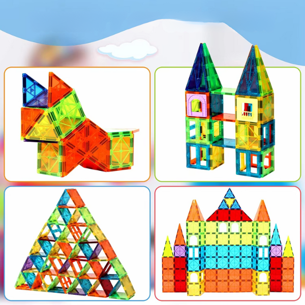 Blocs Magnétiques de Construction – 40PCS Jouet STEM Montessori Enfants