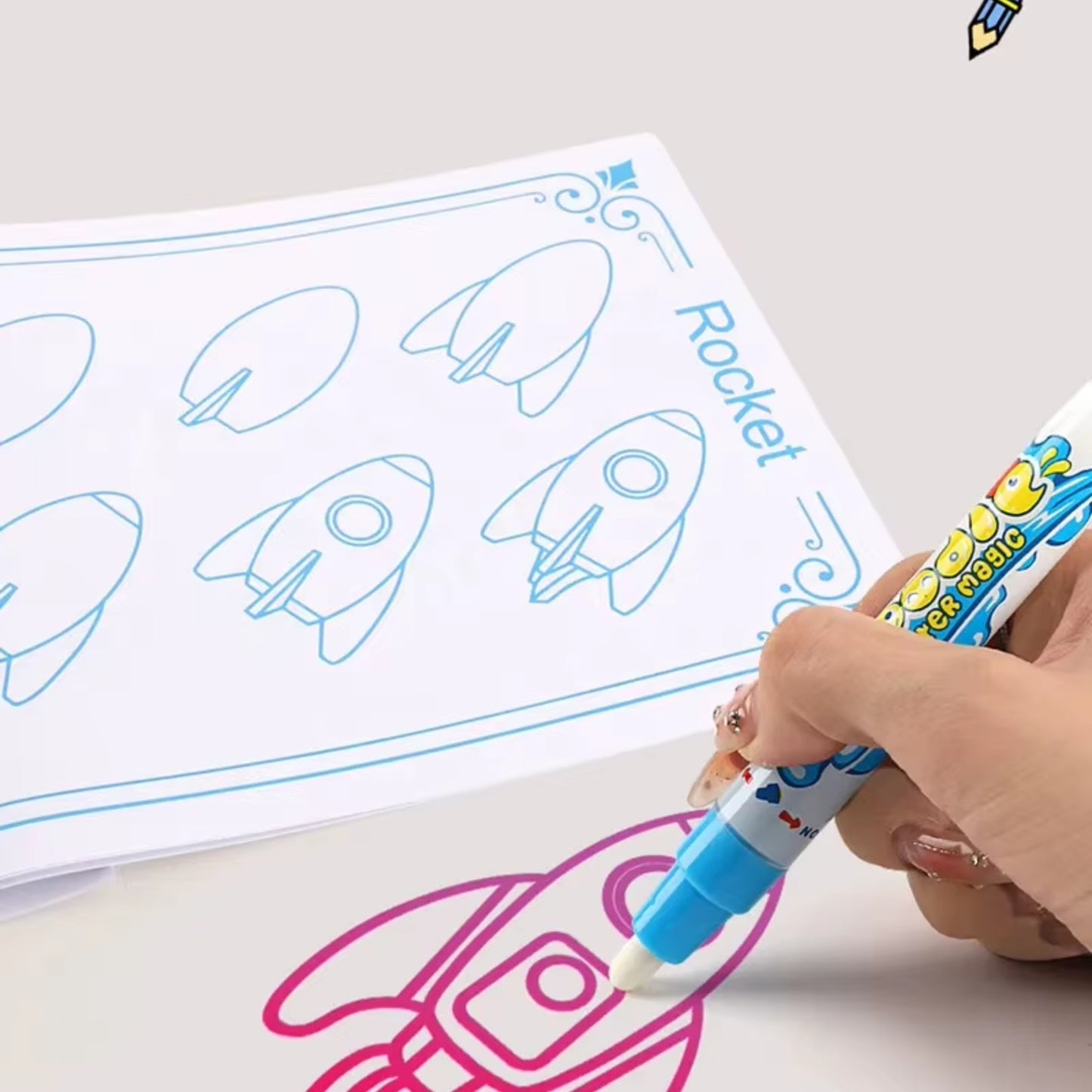 Tapis de Dessin Magique à Eau – Jouet Créatif Sans Désordre pour Enfants 2+ | Couverture Graffiti Réutilisable