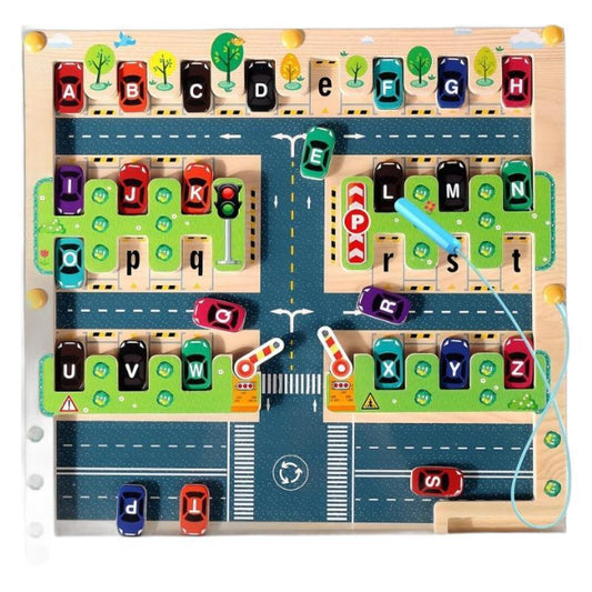 Labyrinthe Alphabet Magnétique – Jouet Montessori Éducatif