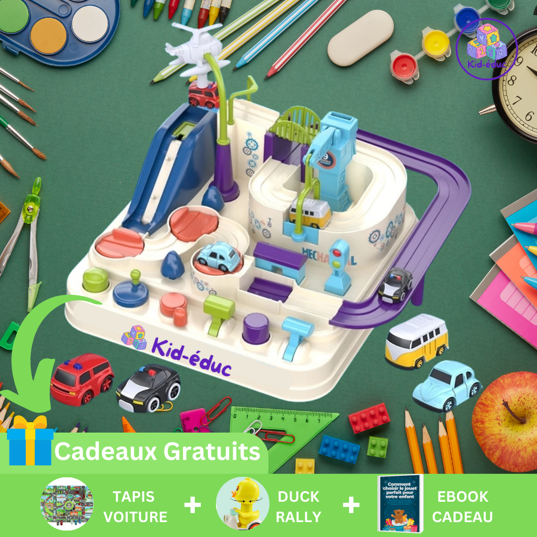 Kid-Circuit™| Jouet Automobile Pour Enfant - Méthode Educatif Montessori