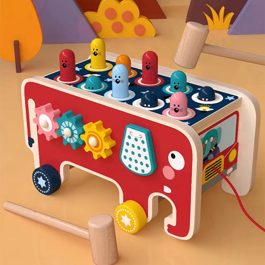 Jeu de Marteau en Bois Montessori – Jouet Éducatif et Amusant pour Enfants