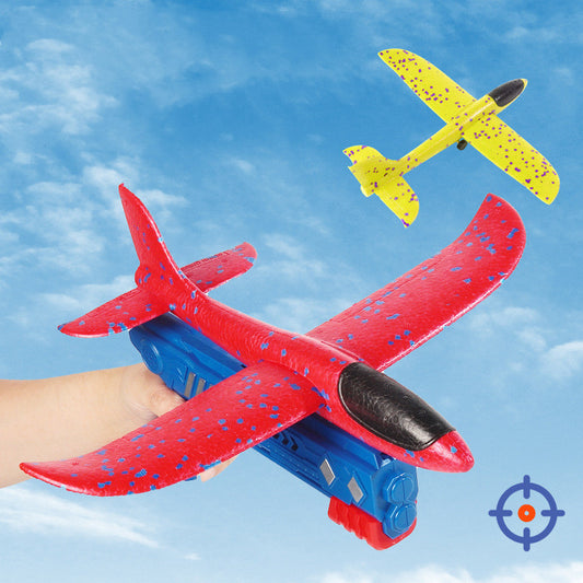 Lot de 3 Avions Lanceurs – Jouet Planeur en Mousse LED pour Enfants